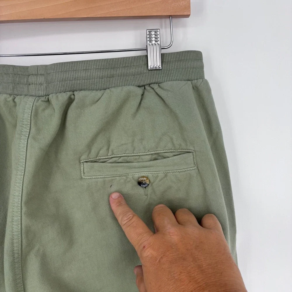 Crazy Shirts Hawaii Jogger Pants Mens Large Green Elastic Waist Original Cotton